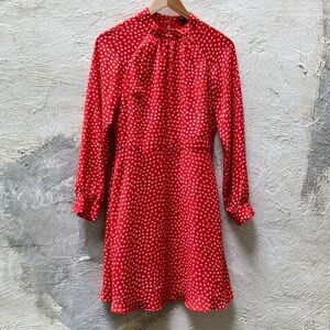 Banana Republic Red Spotted Dress